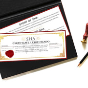 SHA-Certificaat-voorkant-en-achterkant-met-pen-en-stempel